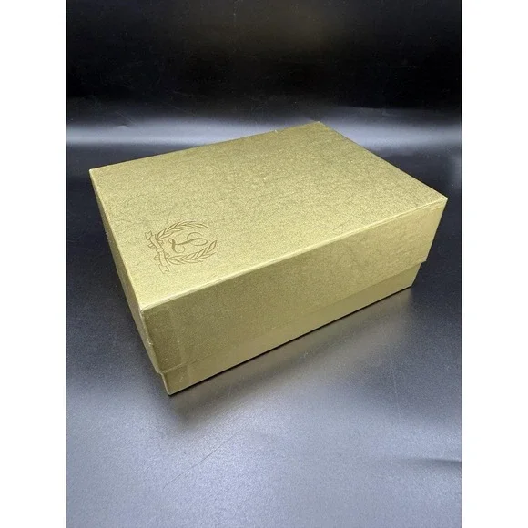 1983 Lenox China Christmas Ornament Limited Edition 24k gold porcelain embossed - Picture 6 of 7